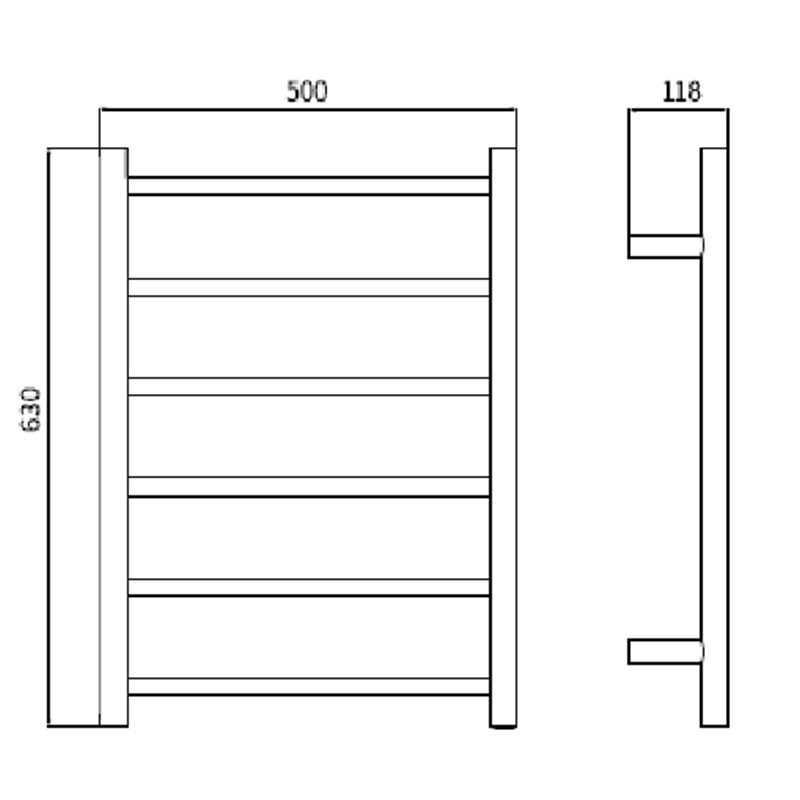 Carbon Fiber Towel Heating Rack