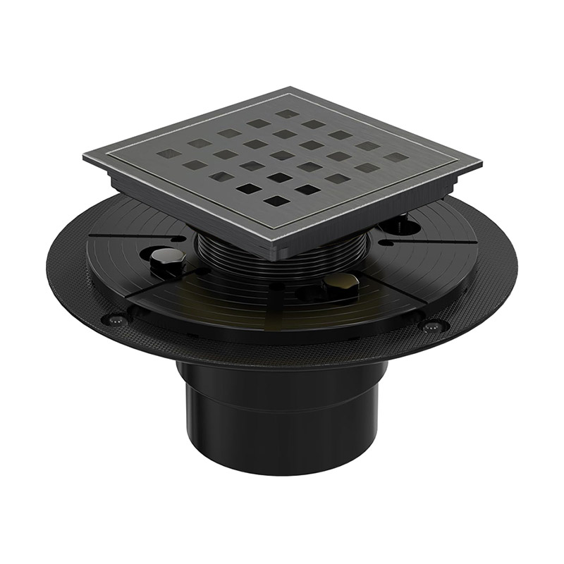 Brush Grey Shower Floor Grate Drain
