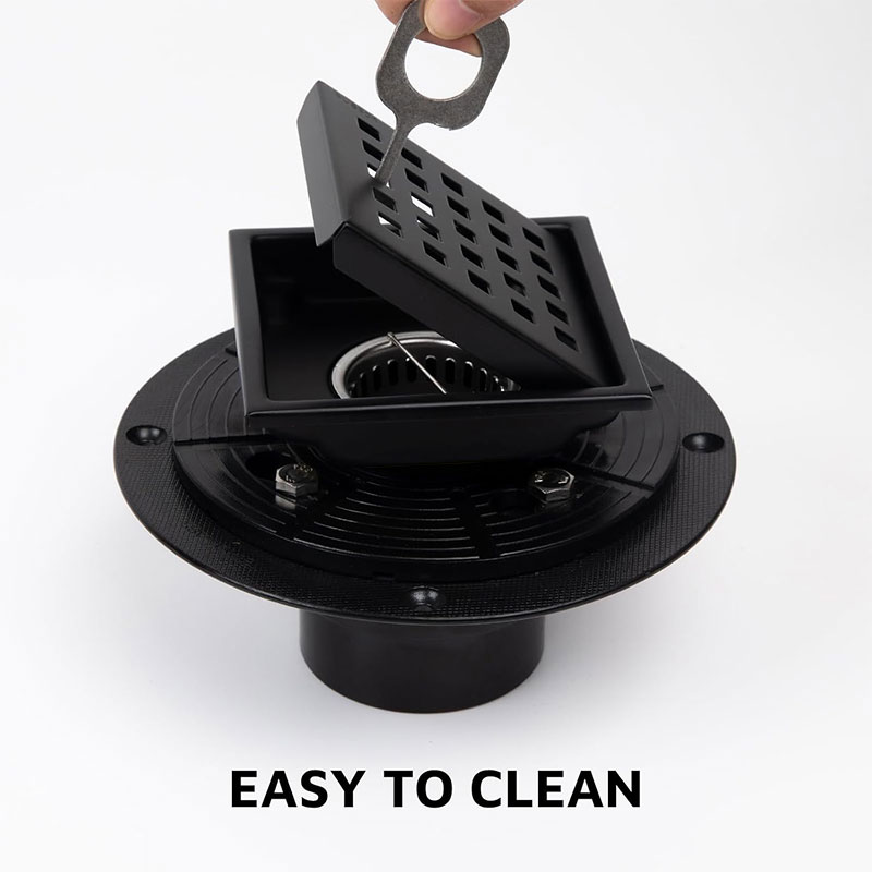Stainless Steel Black Shower Floor Drain