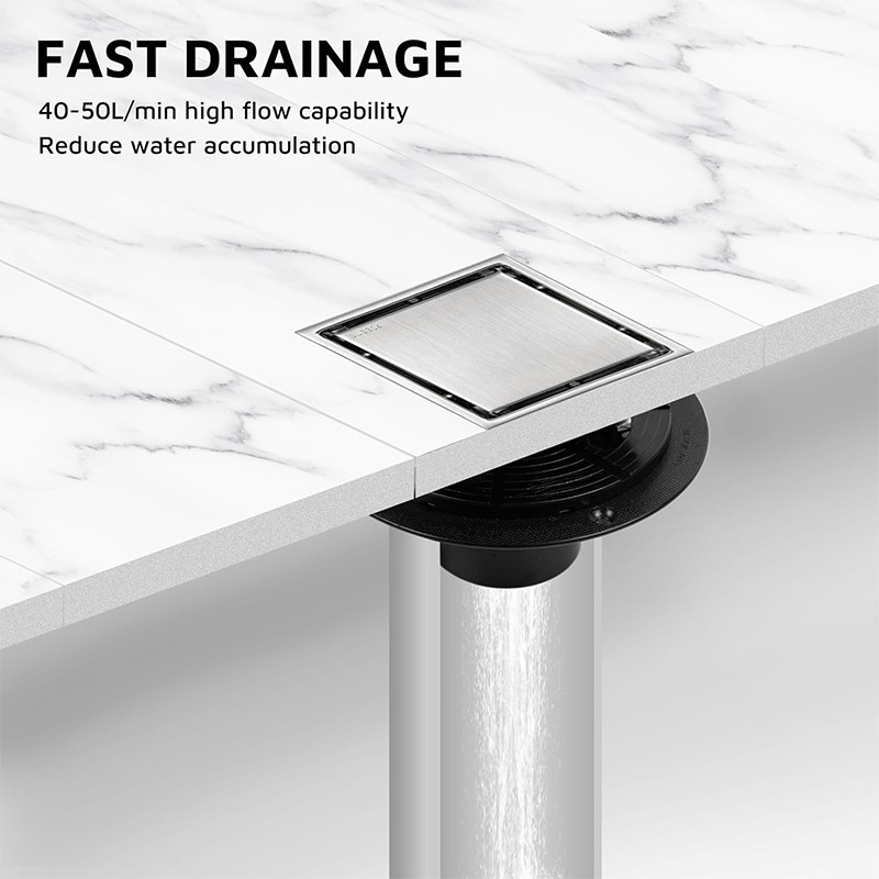 Brushed Anti Odor Shower Drain