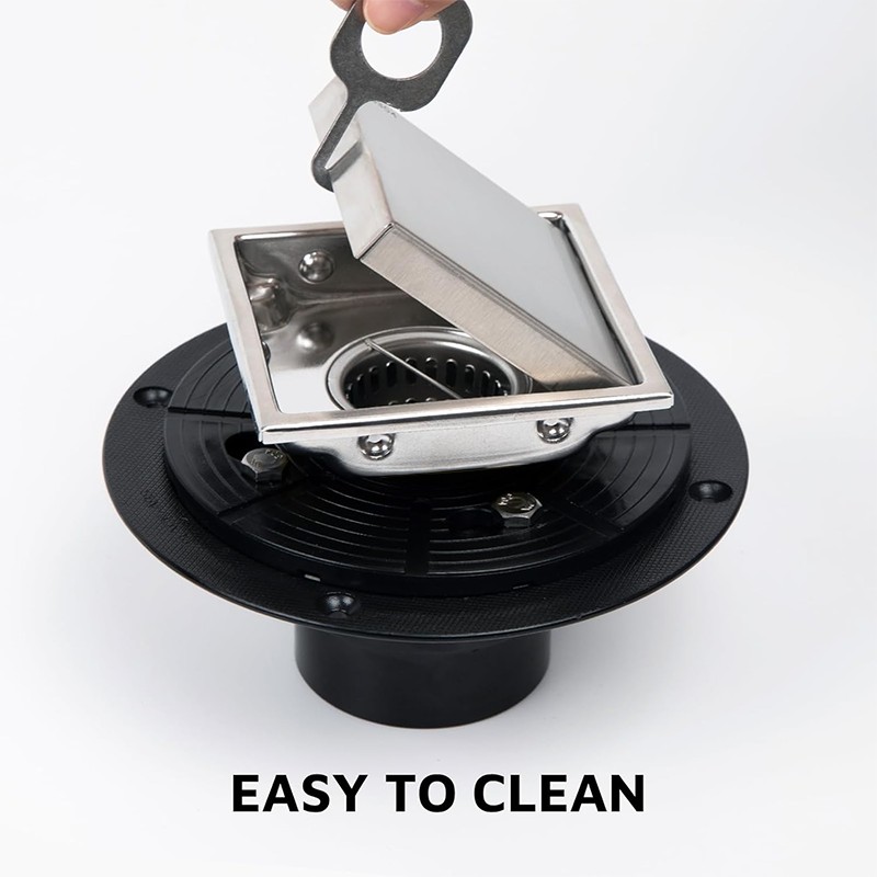 Brushed Anti Odor Shower Drain