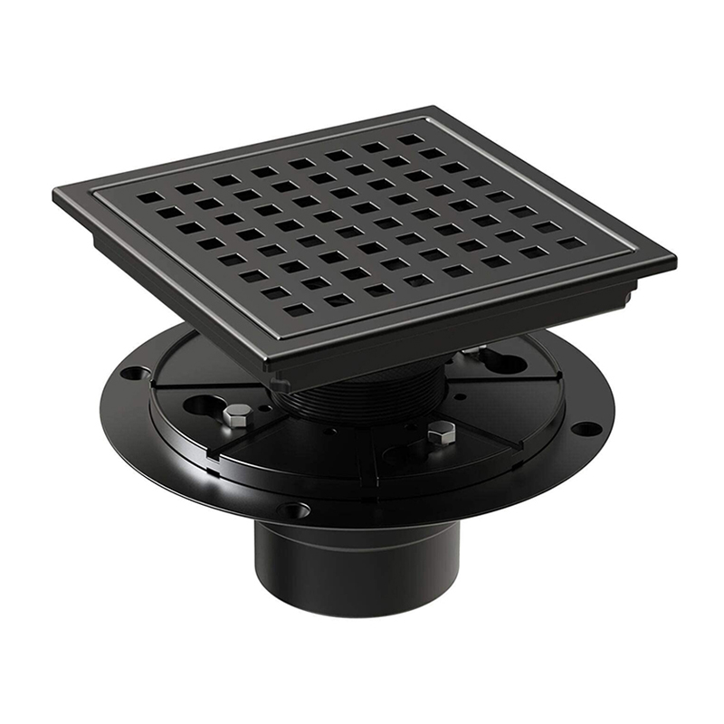 Black Floor Waste Grate