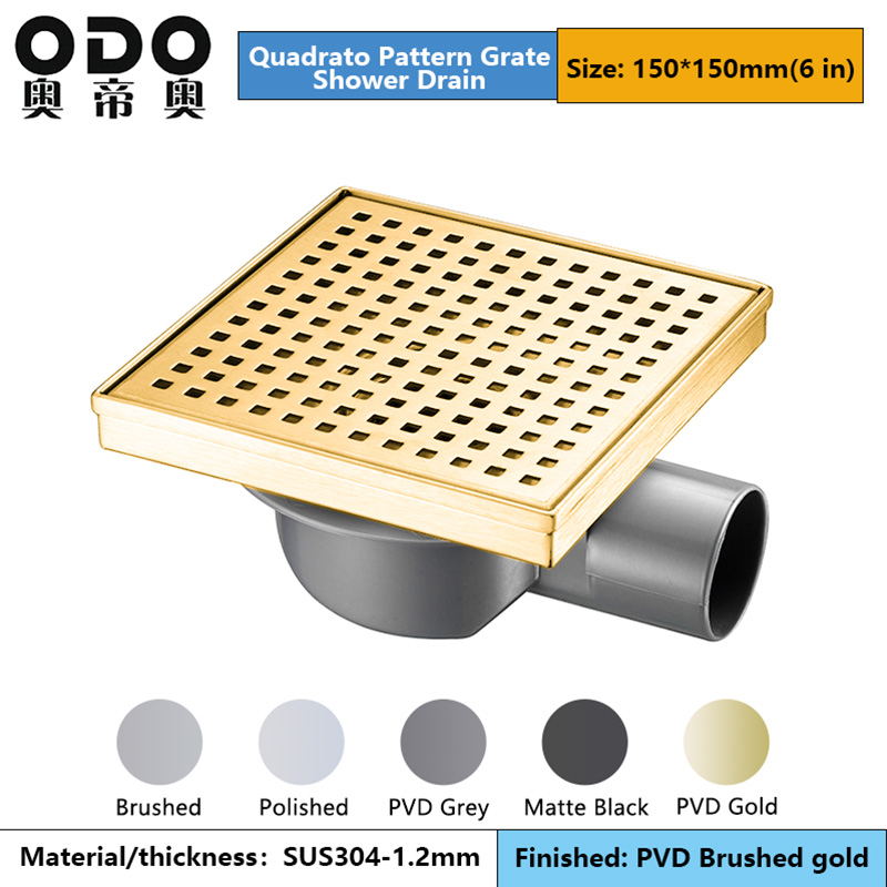 Stainless Steel Gold Shower Grate