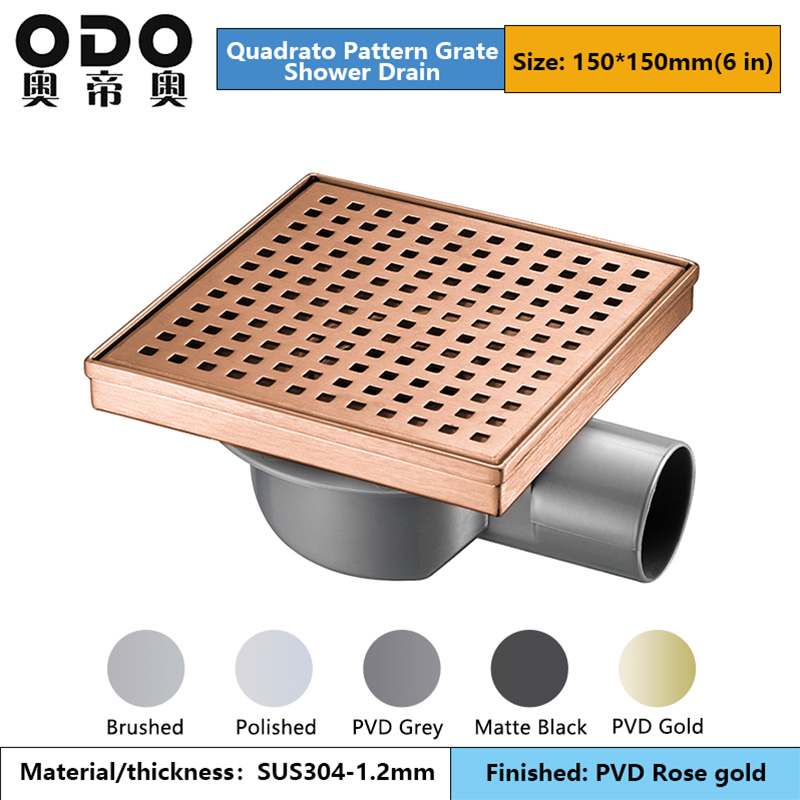 Rose Gold Shower Drain
