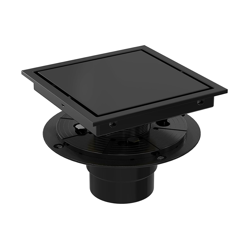 Black Square Shower Drain