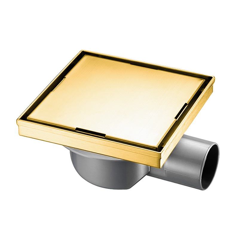 Gold Square Shower Drain