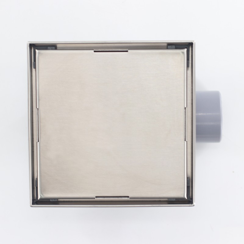 Matte Black Square Tile Floor Waste