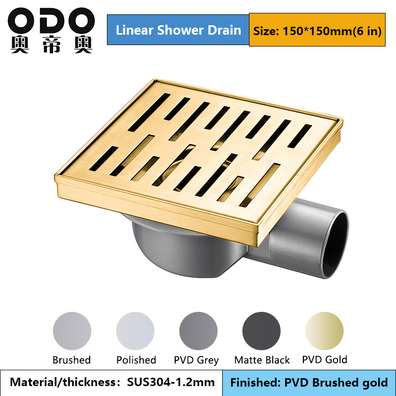 PVD Gold Floor Waste Drain