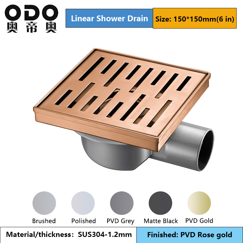 Rose Gold Bathroom Floor Drain