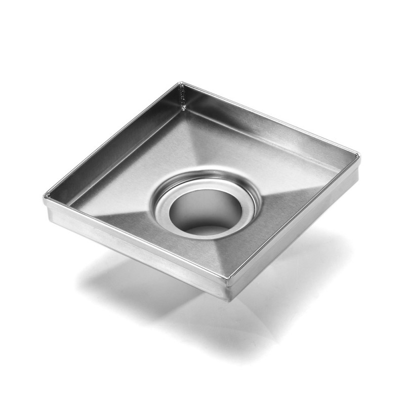 6 Inch Matte Black Shower Grate