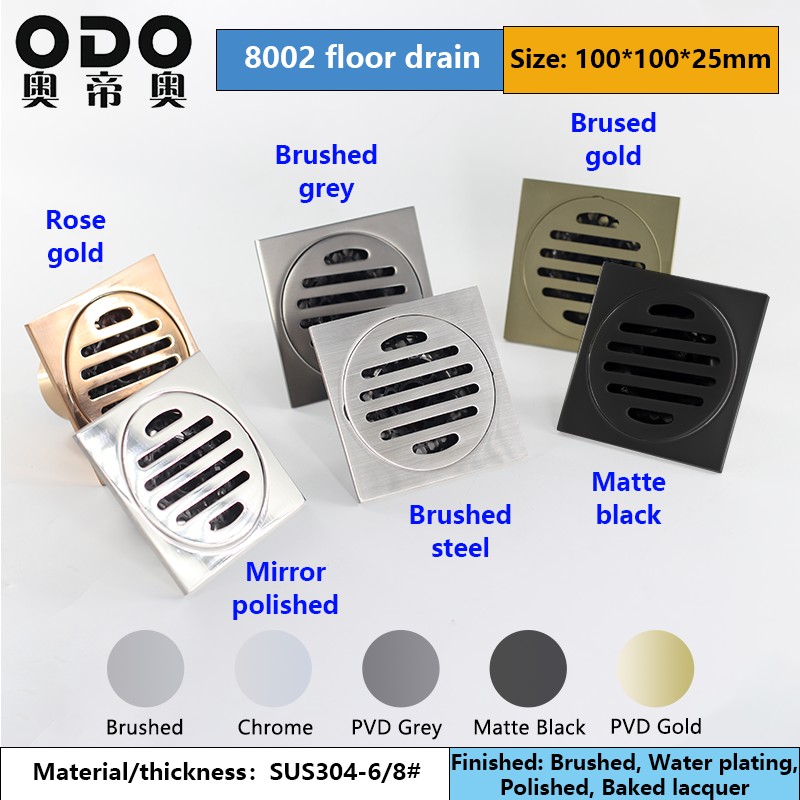 Stainless Steel Square Shower Drain