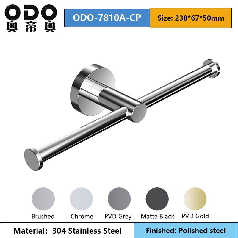 78 Series Polished Steel Bathroom Accessories Set