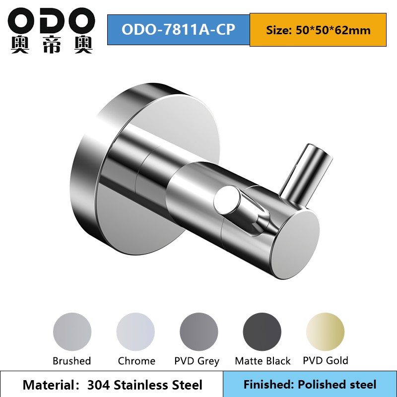 78 Series Polished Steel Bathroom Accessories Set