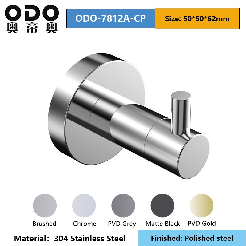 78 Series Polished Steel Bathroom Accessories Set