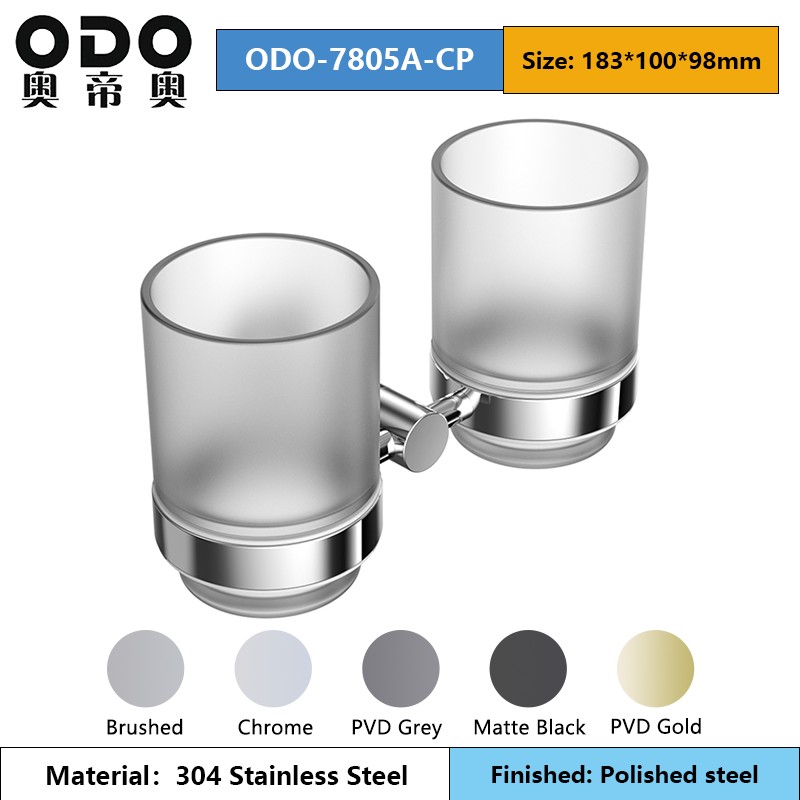 78 Series Polished Steel Bathroom Accessories Set