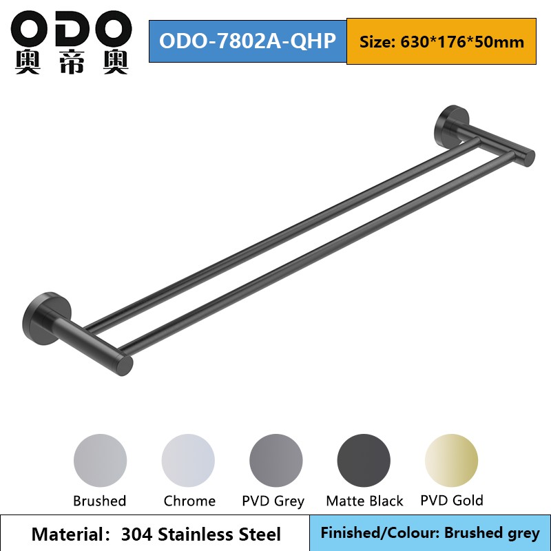 78 Series Gray Bathroom Accessories Set