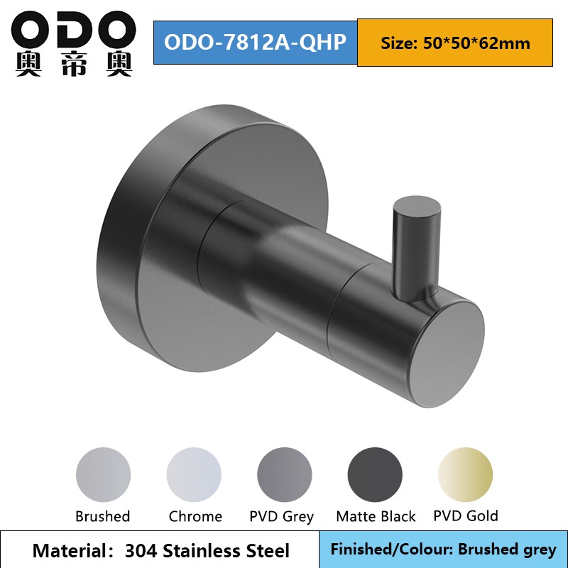 78 Series Gray Bathroom Accessories Set