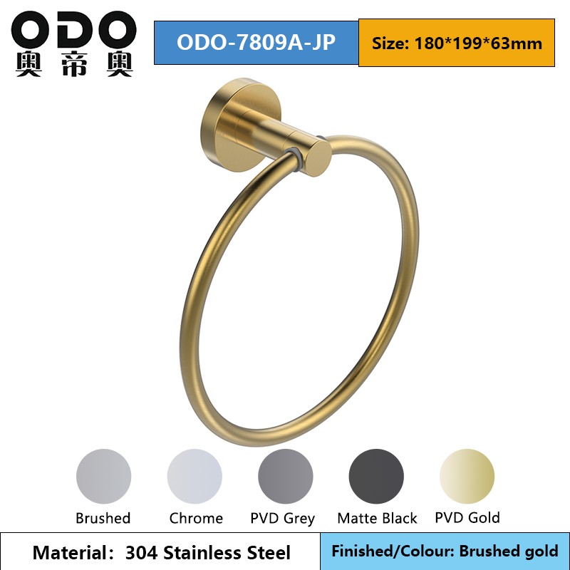 78 Series Brushed Gold Bathroom Accessories Set