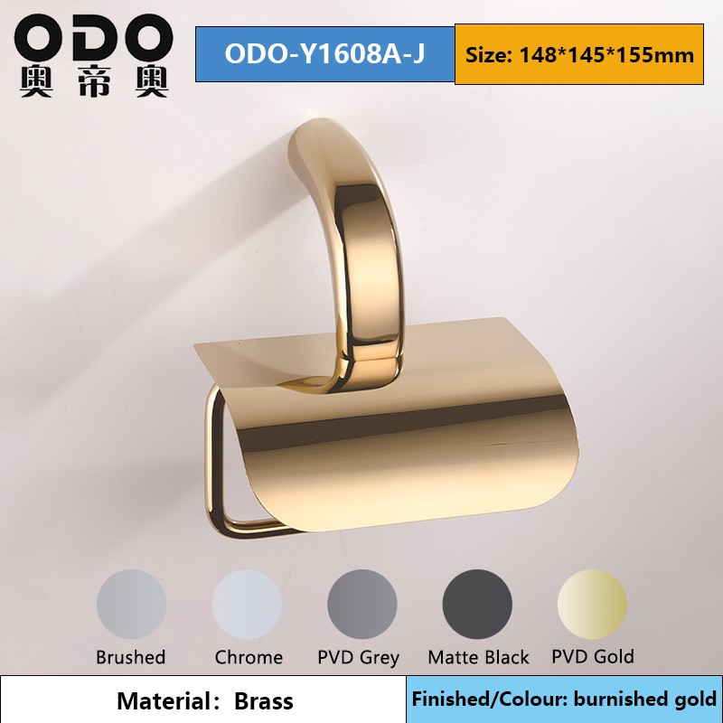 Y16 Series Burnished Gold Brass Bathroom Accessories Set