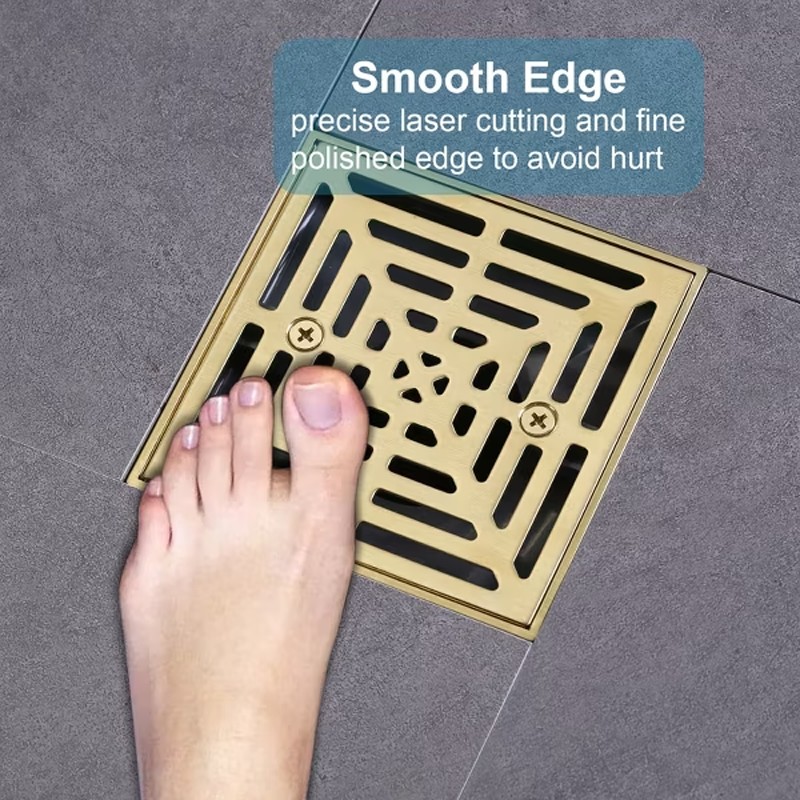 4.5inch Square Anti-Odor Floor Drain