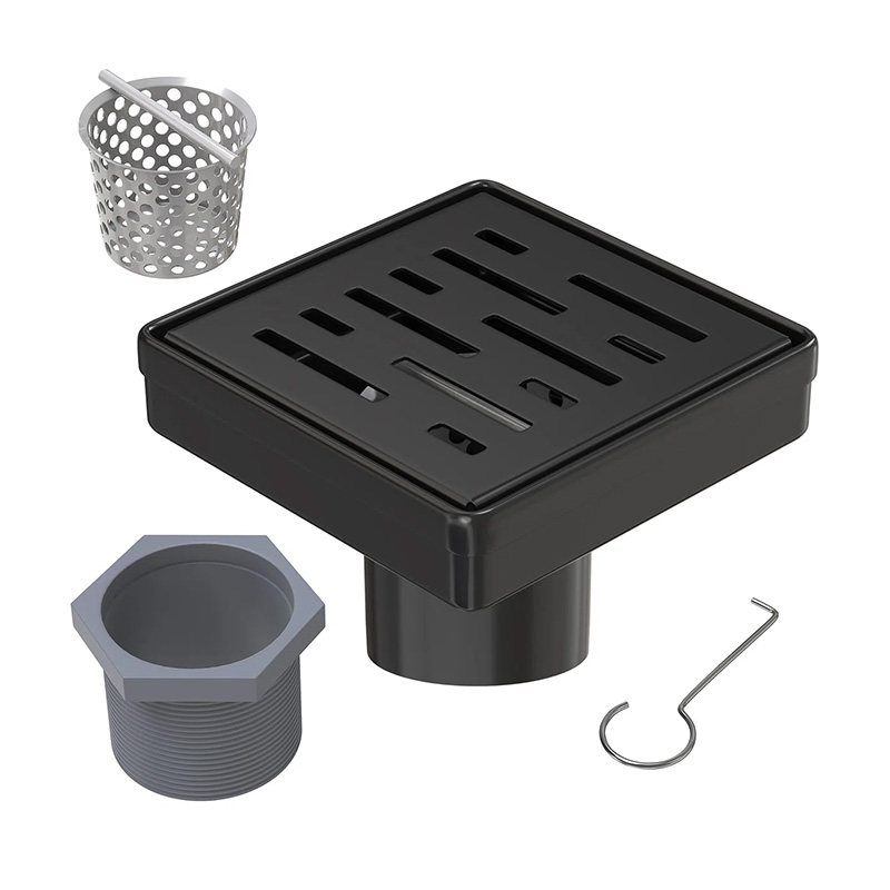 4 inch Square Shower Drain With Tile Insert