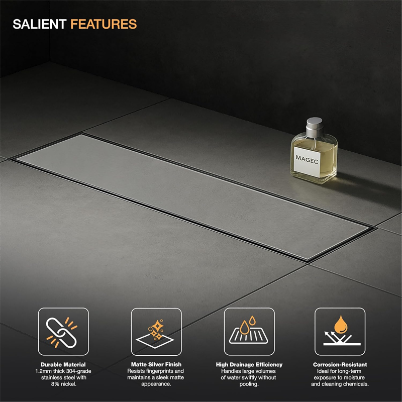 Wholesale Custom Tile Insert Shower Channel Drain