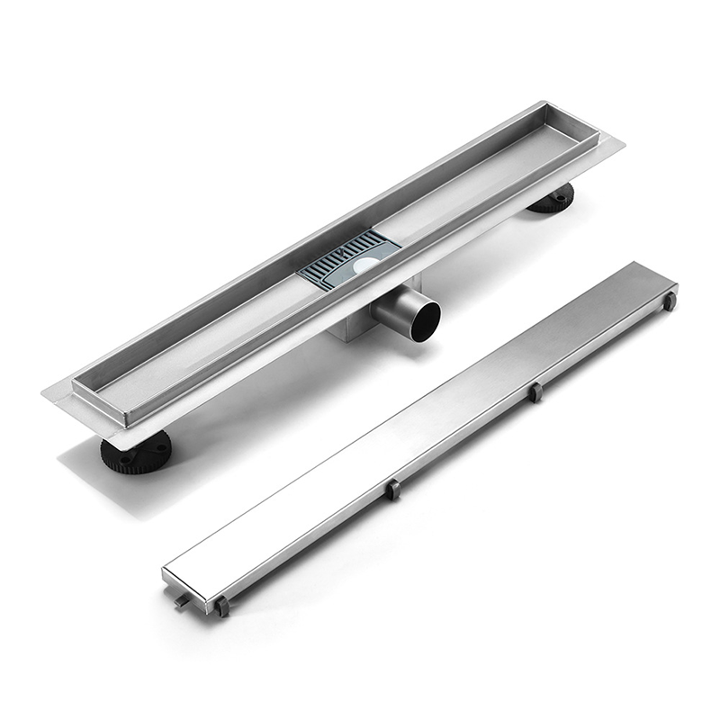 Horizontal Side-Outlet Stainless Steel Linear Shower Drain