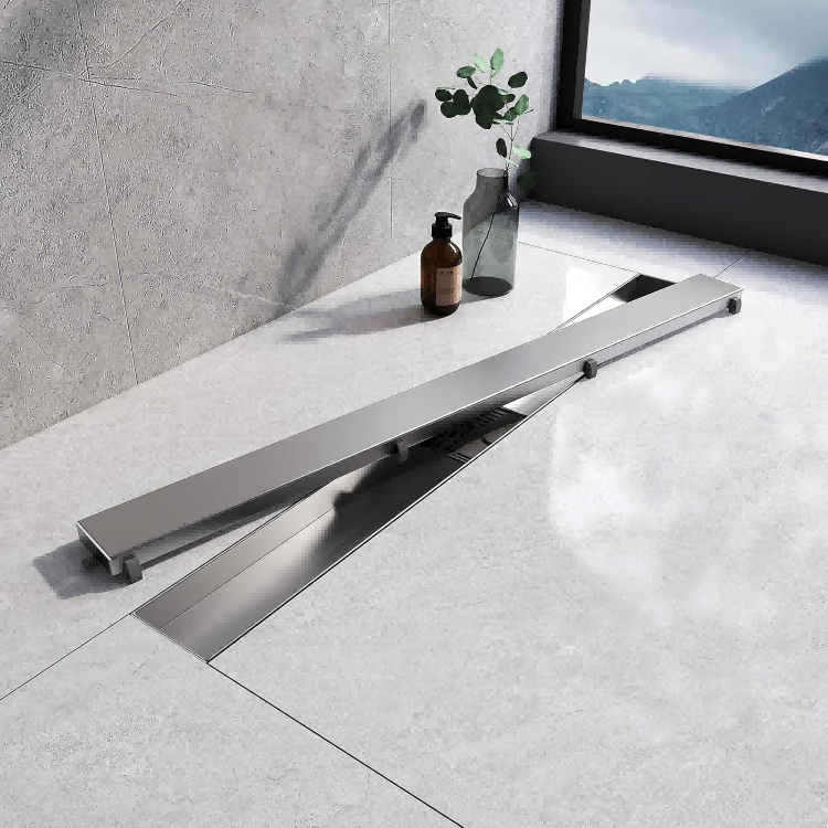 70cm Adjustable-Leveling Bathroom Long Shower Drain System